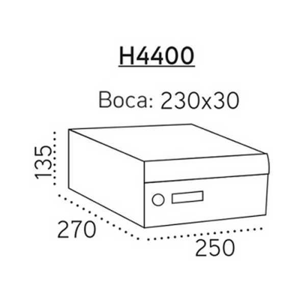 Buzón Arregui Milenio H4400 puerta blanca