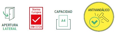 Características buzones Libro V1100